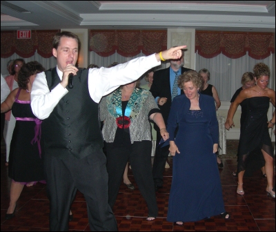 Everyone seems to be having a great time as Bob demonstrates "The&nbsp;Electric&nbsp;Slide".