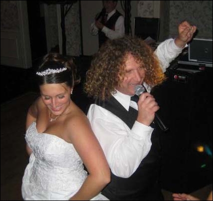Jim parties with the bride... Jim parties with the bride...