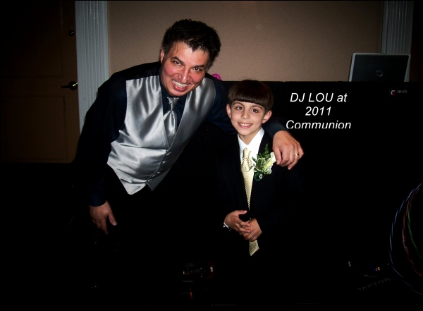 Lou poses with the guest of honor.