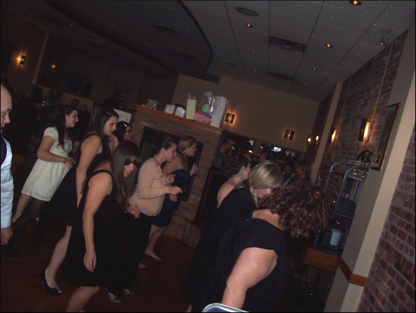 A common sight at Lou's parties: everyone is up and dancing!