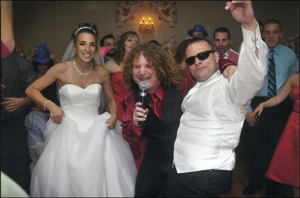 Everyone is having fun at John and Christine Seery's wedding...