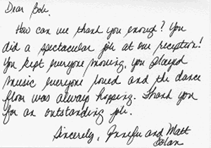 How can we thank you enough?...