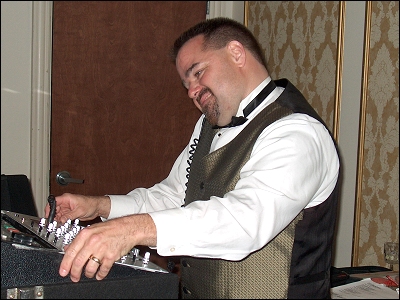 Rob is at the controls as he prepares some new music for the party&nbsp;crowd!